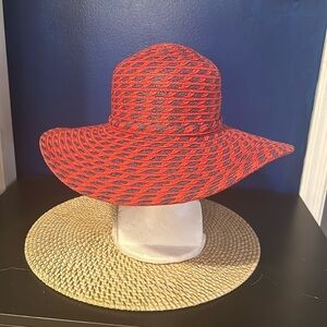 Women’s Great Hats by Karen Keith Vegetable Red & Blue Fiber Sun Hat